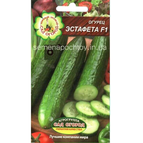 Огурец ЭСТАФЕТА F1 ТМ GLSeeds 10 шт. Огурец ЭСТАФЕТА F1