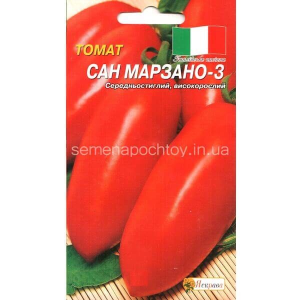 Помидор САН МАРЗАНО-3 ЯСКРАВА 0.2 грамма Помидор САН МАРЗАНО