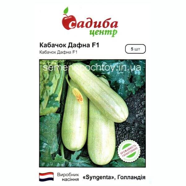 Кабачок ДАФНА F1 Syngenta КРУПНОПЛОДНЫЙ 5 семян Кабачок ДАФНА F1